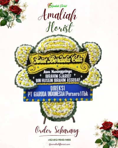 Papan Bunga Duka di Dermo